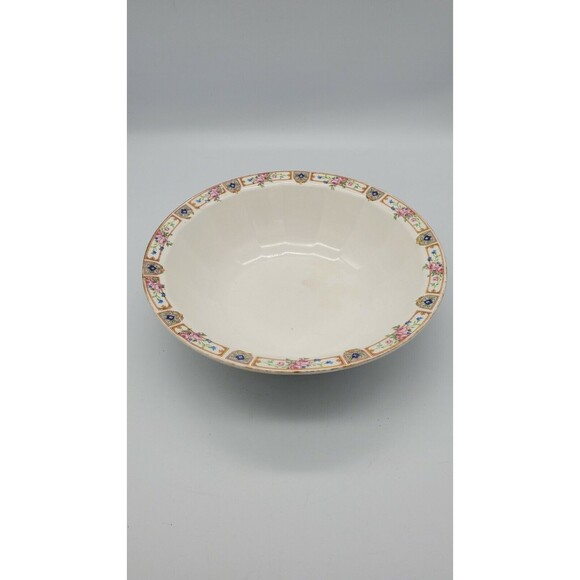 Plaza by Edwin M Knowles Vitreous Serving Bowl 9.25" Diameter Antique 1925 RARE - Picture 11 of 12